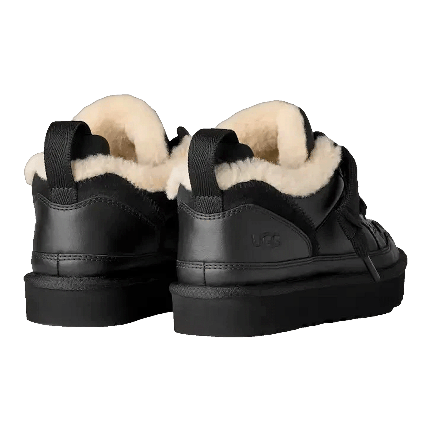 UGG Lowmel Leather Black (W) Back