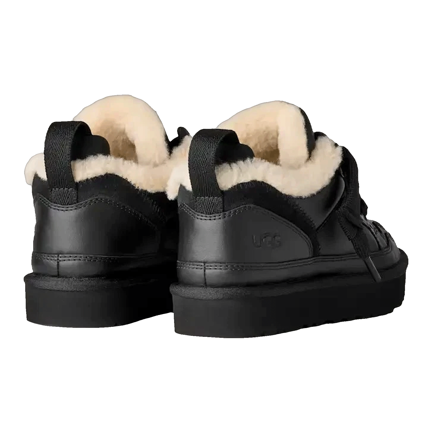 UGG Lowmel Leather Black (W) Back