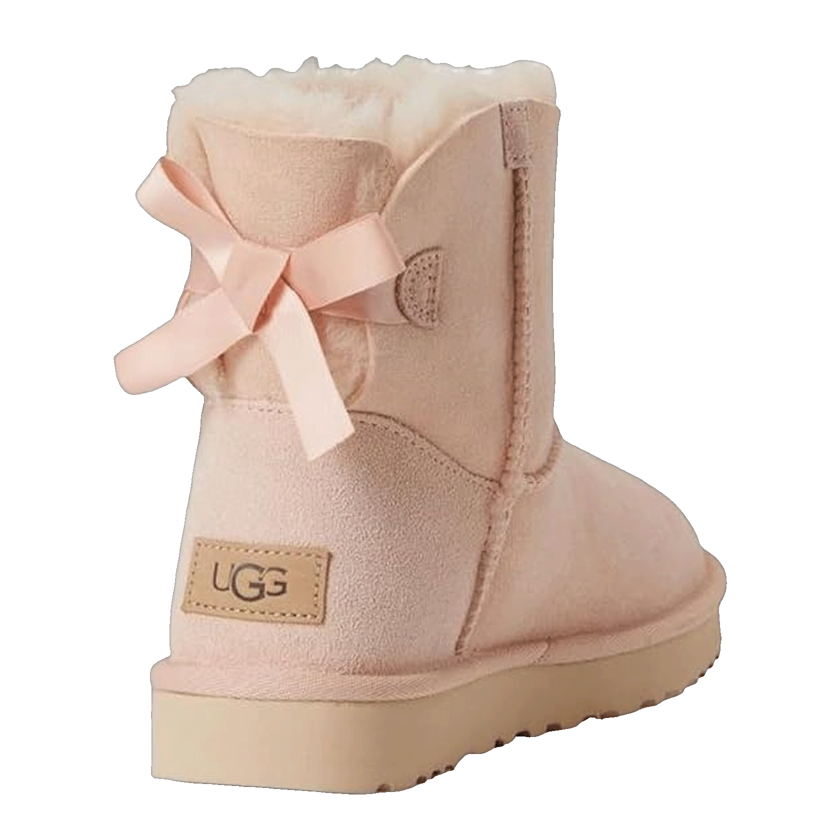 UGG Mini Bailey Bow II Beige Blush (W) Back