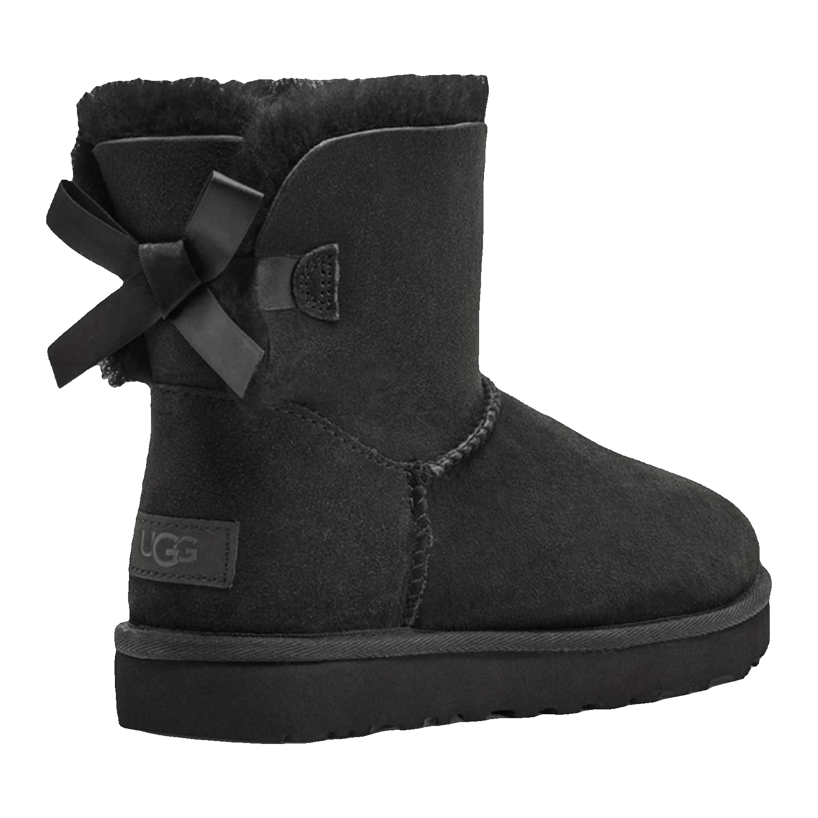 UGG Mini Bailey Bow II Black (W) Back