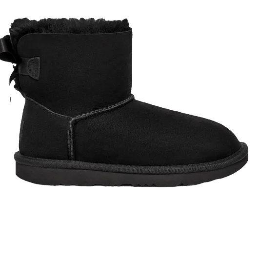 UGG Mini Bailey Bow II Boot Black (Kids)