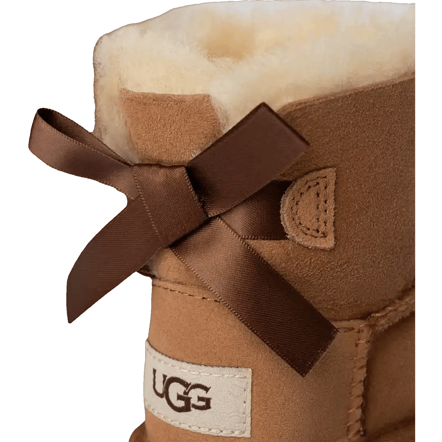 UGG Mini Bailey Bow II Boot Chestnut (Kids) Back