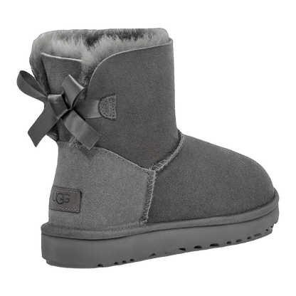 UGG Mini Bailey Bow II Boot Grey (W) Back