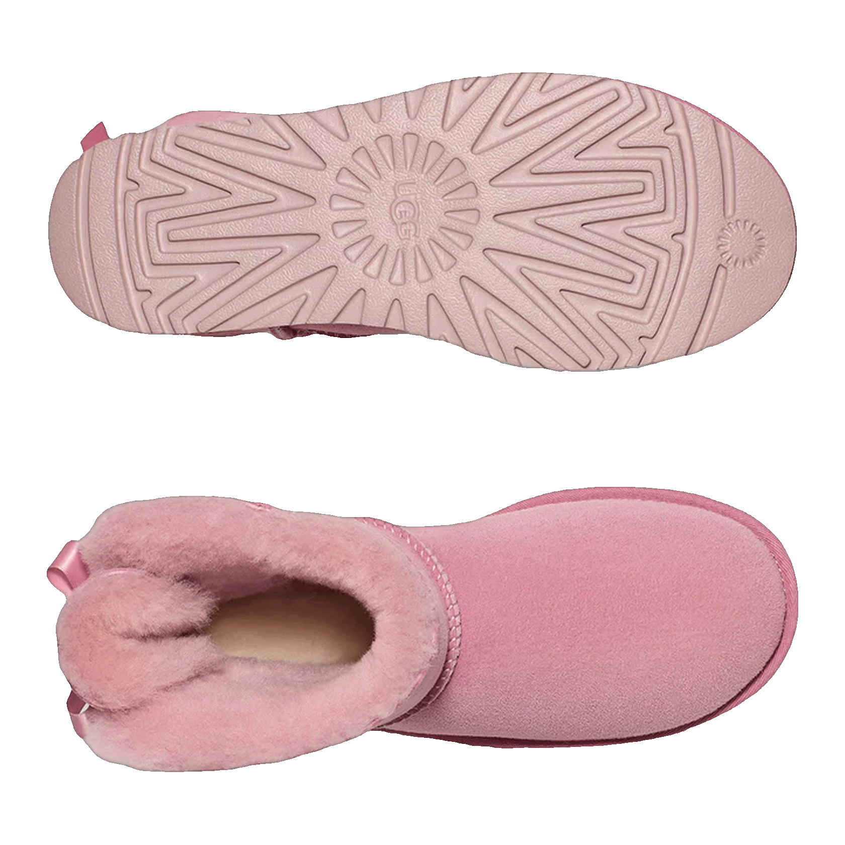 UGG Mini Bailey Bow II Dusty Orchid (W) Sohle