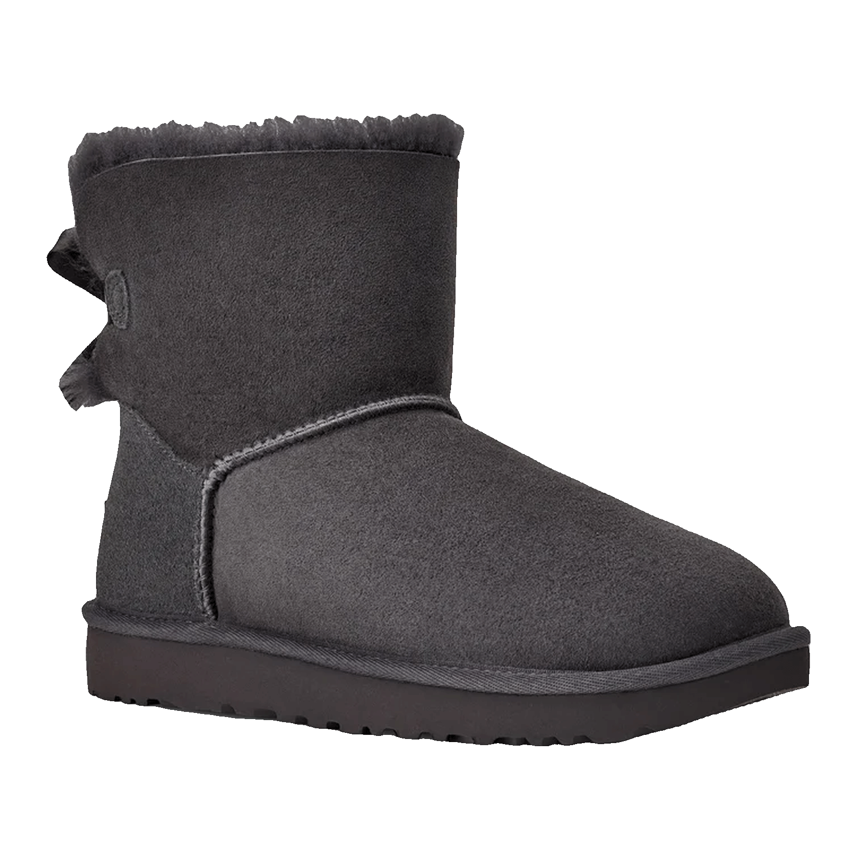 UGG Mini Bailey Bow II Obsidian (W) Side