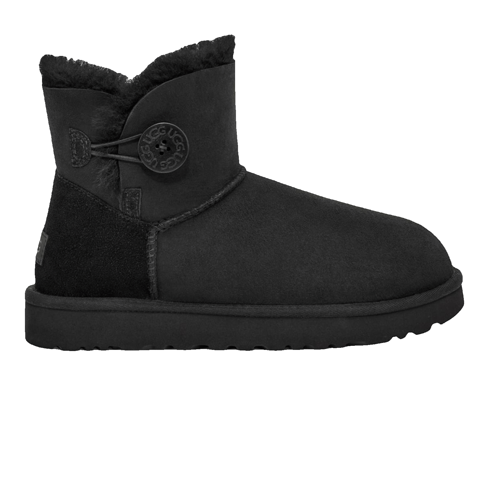 UGG Mini Bailey Button Boot Black (W)