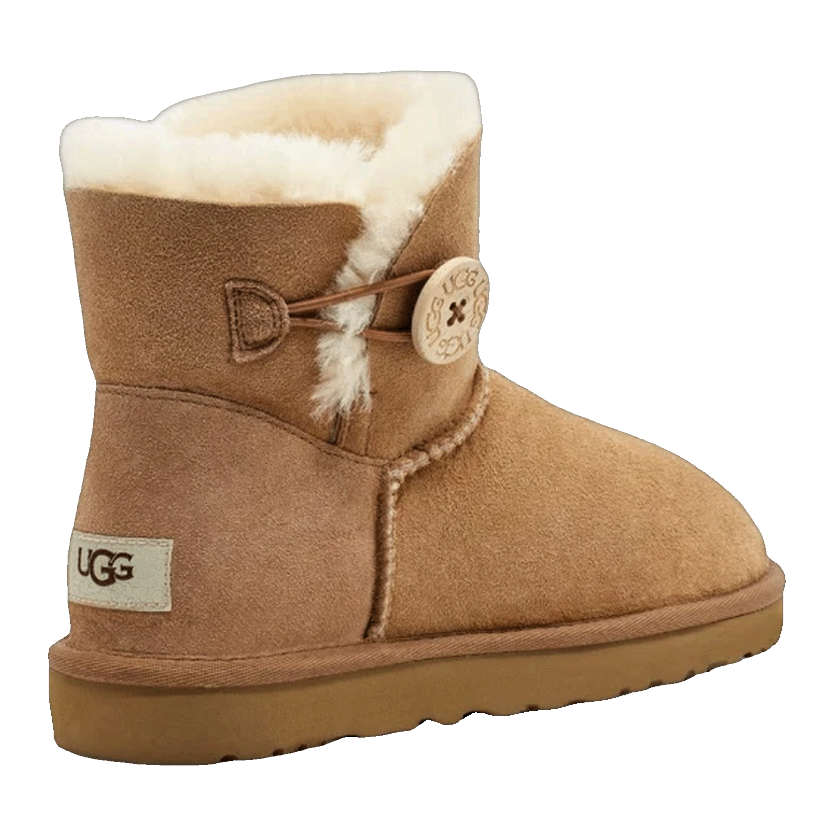UGG Mini Bailey Button II Chestnut (W) Back
