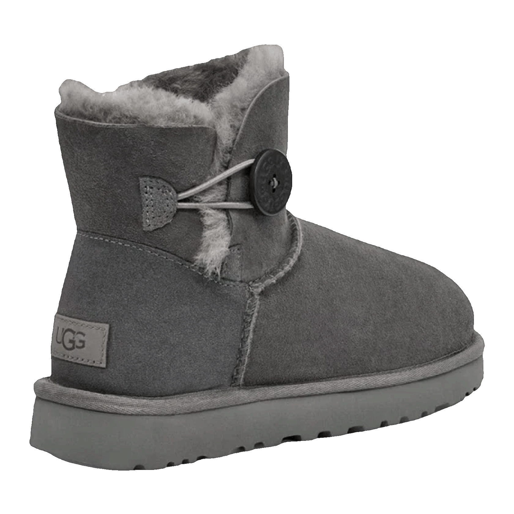 UGG Mini Bailey Button II Grey (W) Back