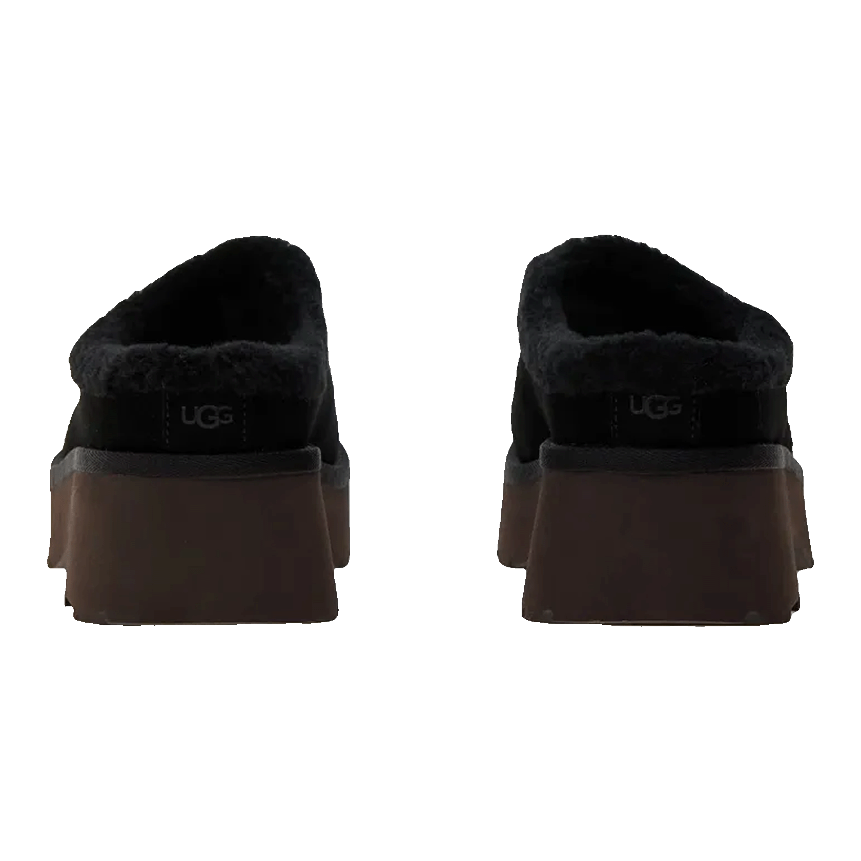 UGG New Heights Cozy Clog Black (W) Back