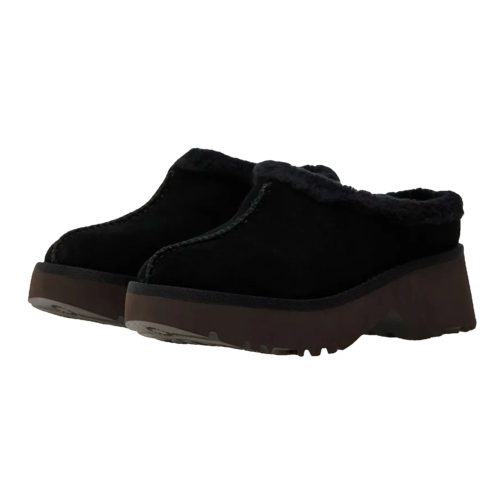 UGG New Heights Cozy Clog Black (W) Side