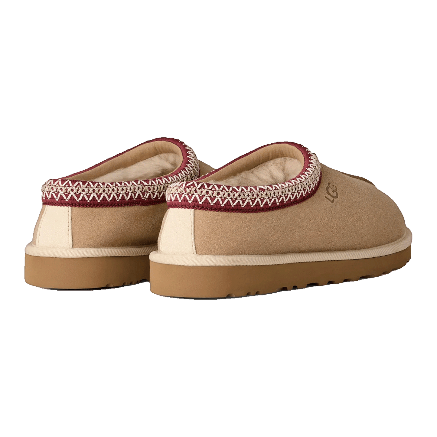 UGG Tasman II Slipper Driftwood Biking Red Back