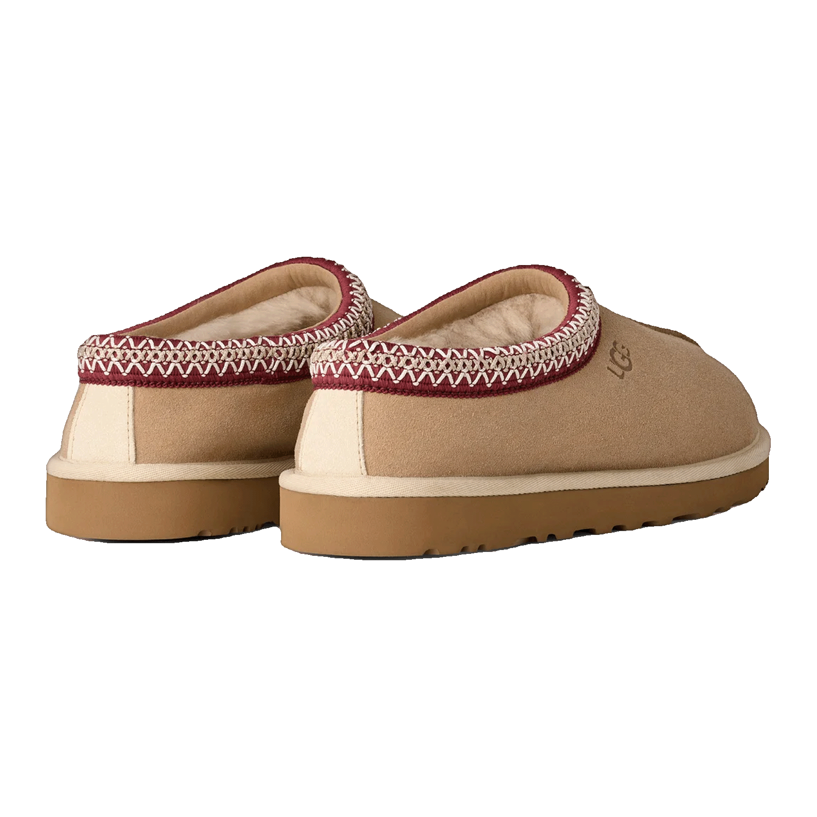 UGG Tasman II Slipper Driftwood Biking Red Back