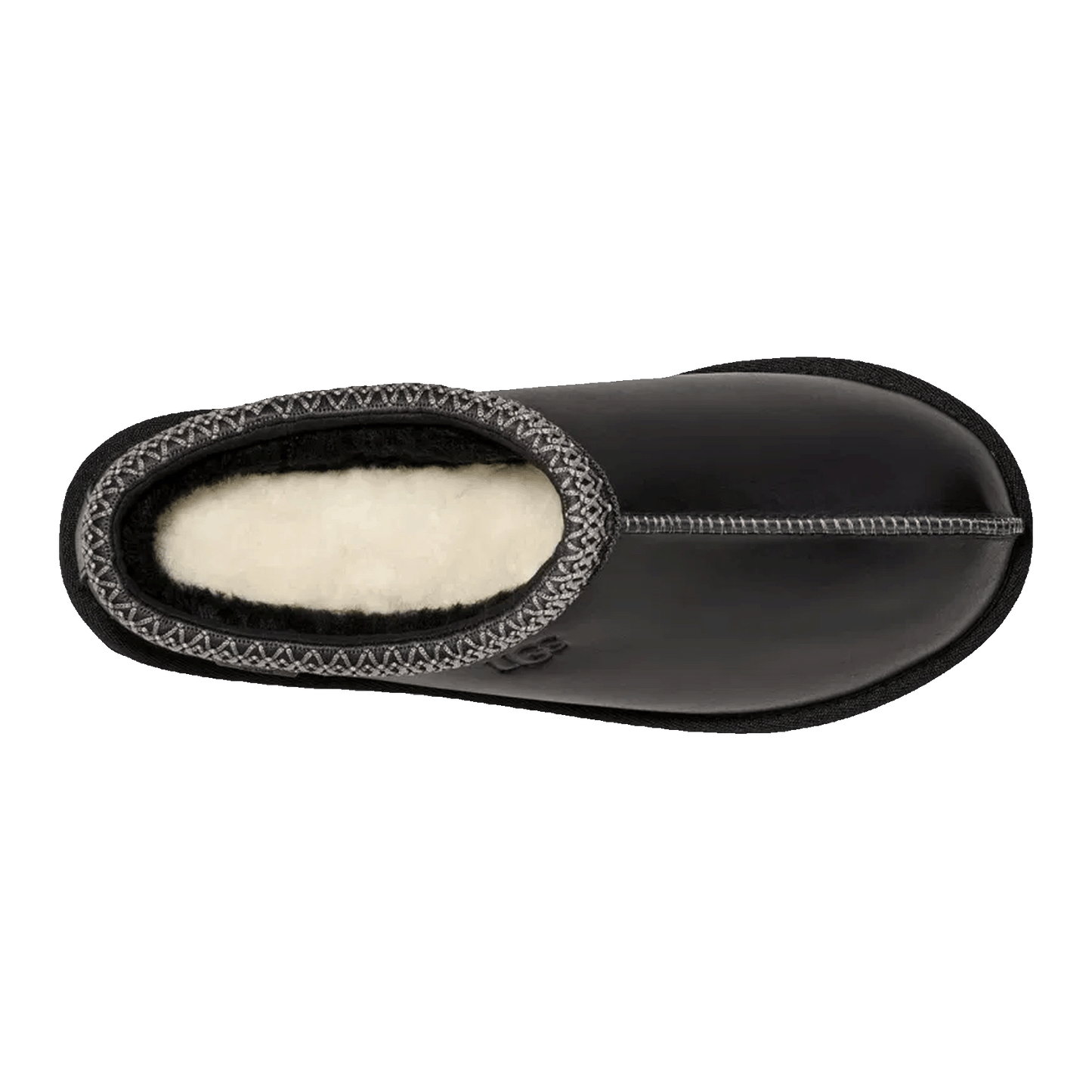 UGG Tasman LTHR Regen Slipper Black Oben