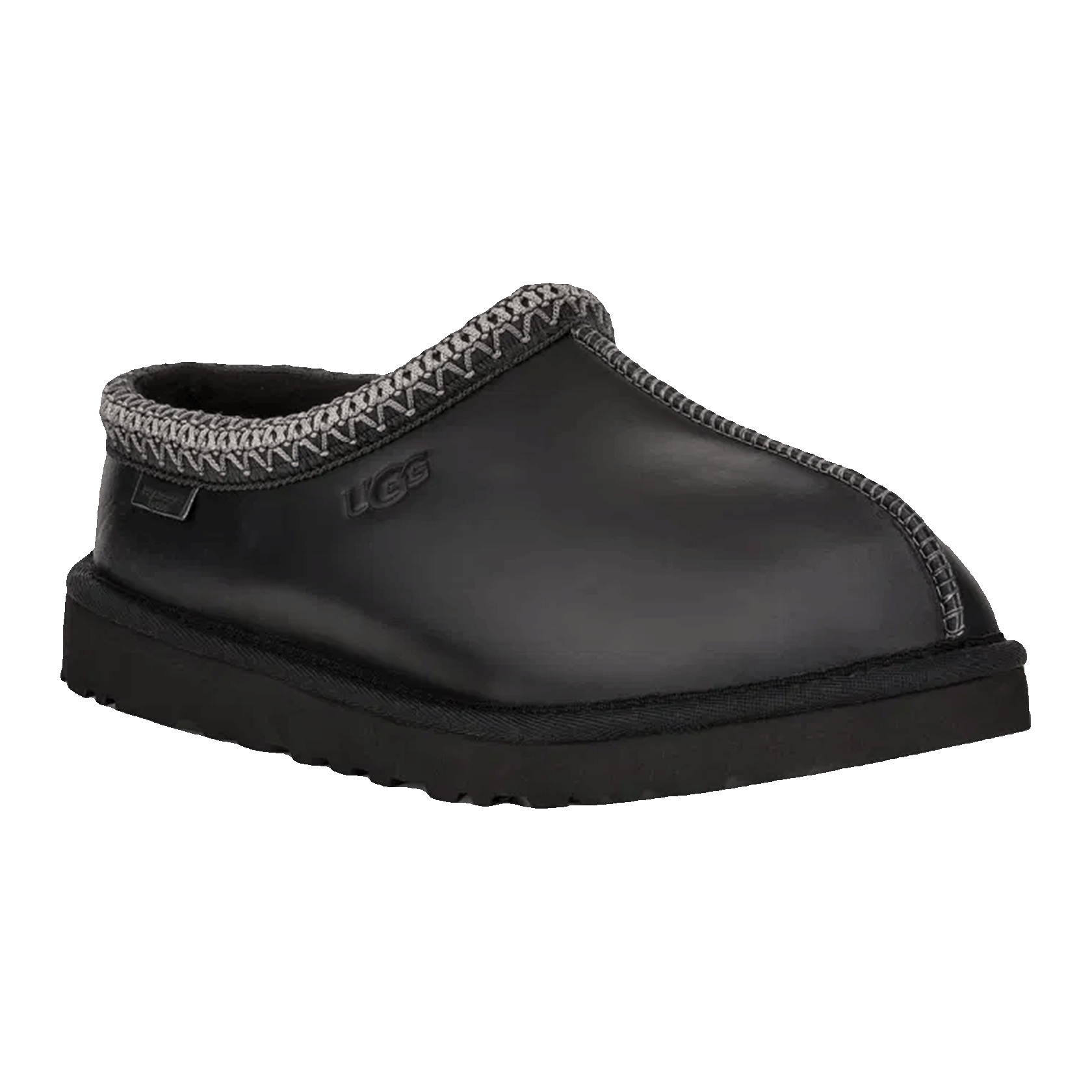 UGG Tasman LTHR Regen Slipper Black Side