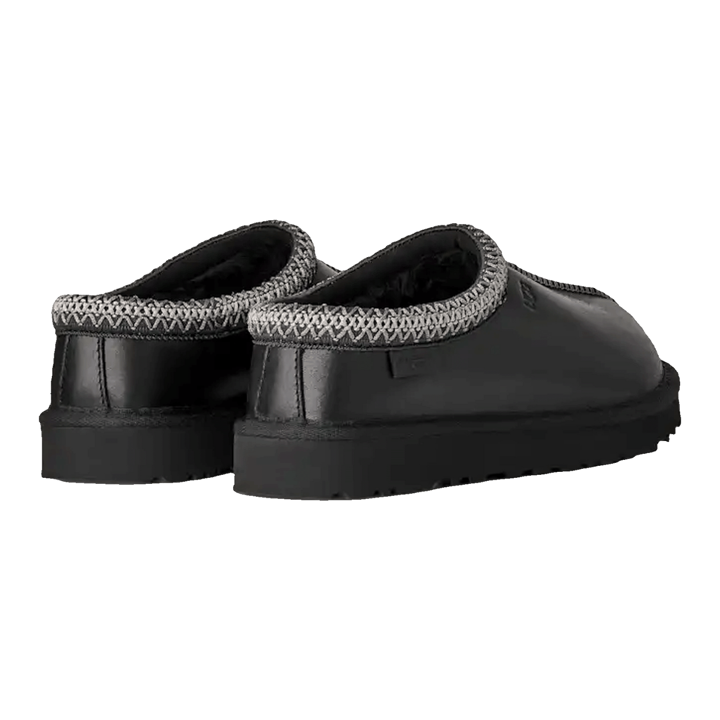 UGG Tasman LTHR Regen Slipper Black (W) Back
