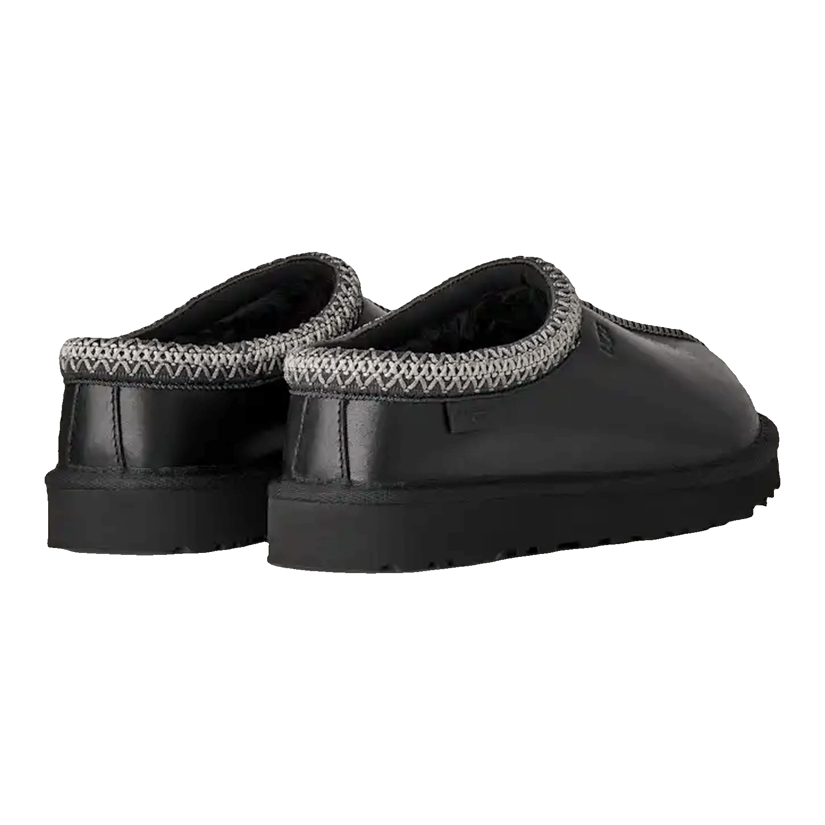 UGG Tasman LTHR Regen Slipper Black (W) Back