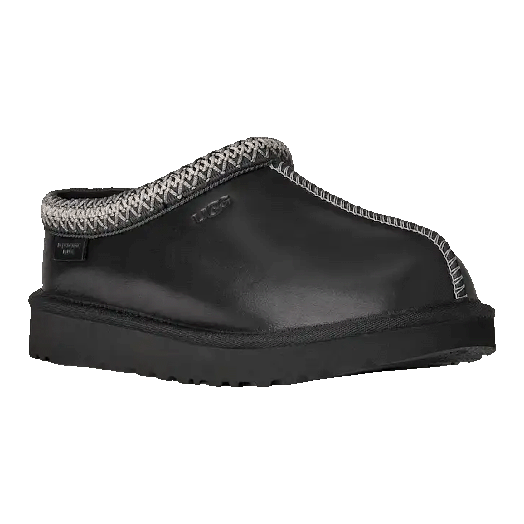 UGG Tasman LTHR Regen Slipper Black (W) Side