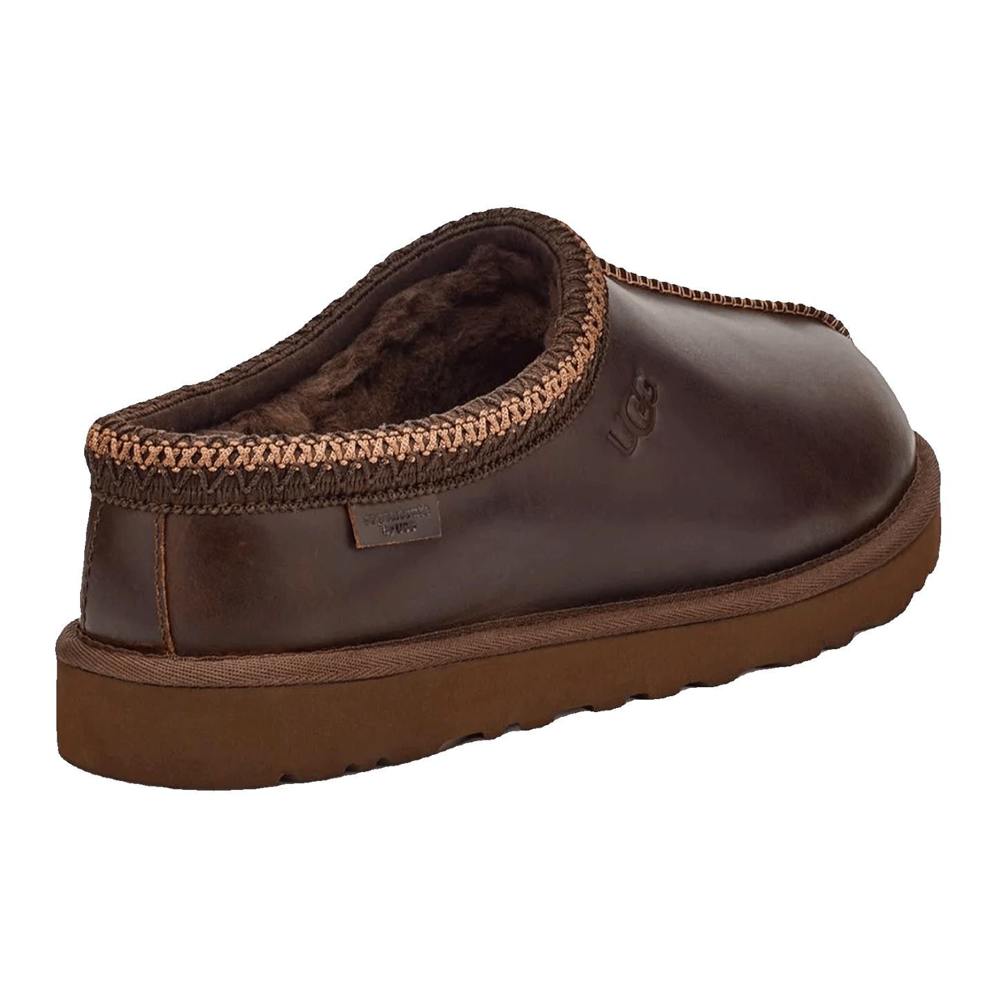 UGG Tasman LTHR Regen Slipper Ironwood Back