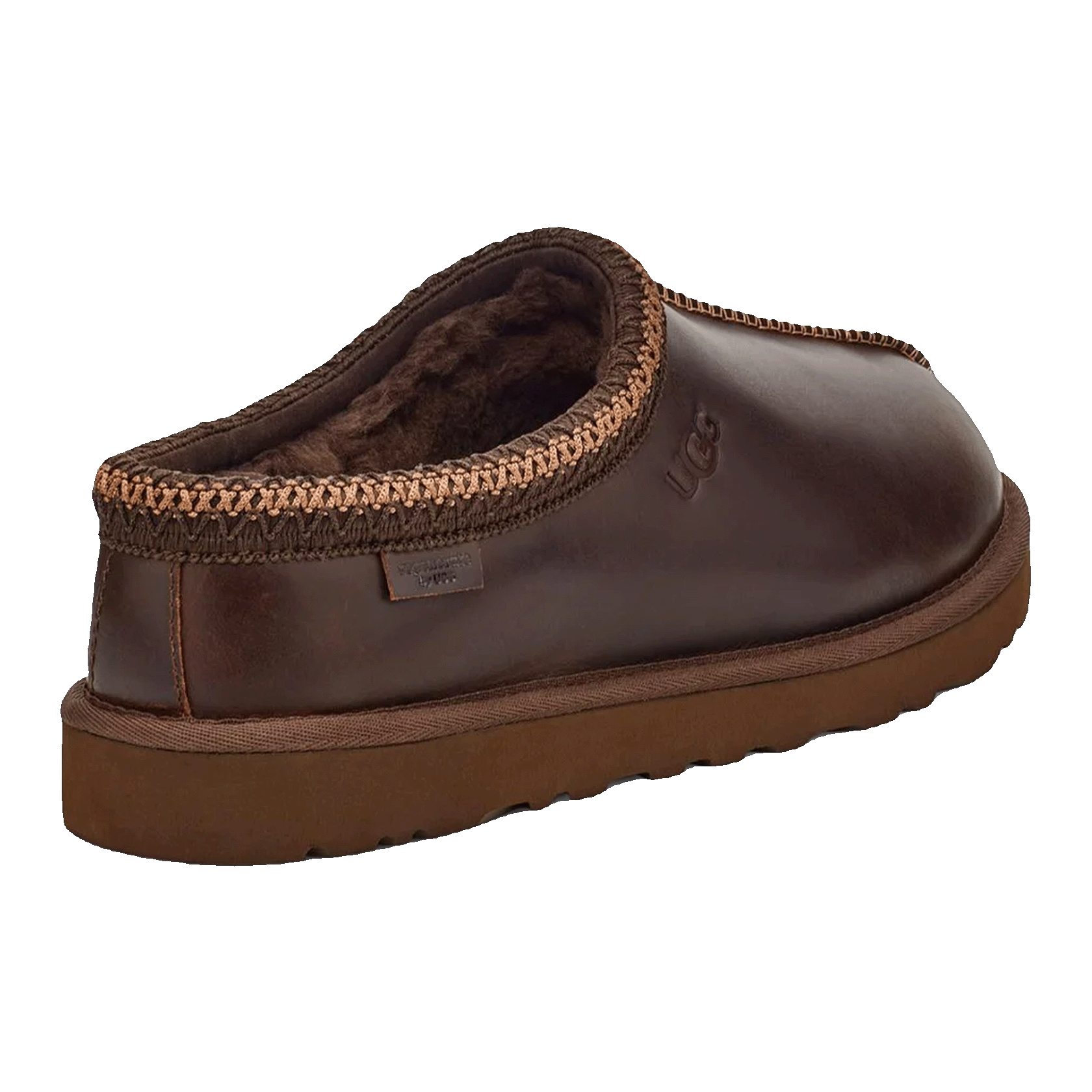 UGG Tasman LTHR Regen Slipper Ironwood Back
