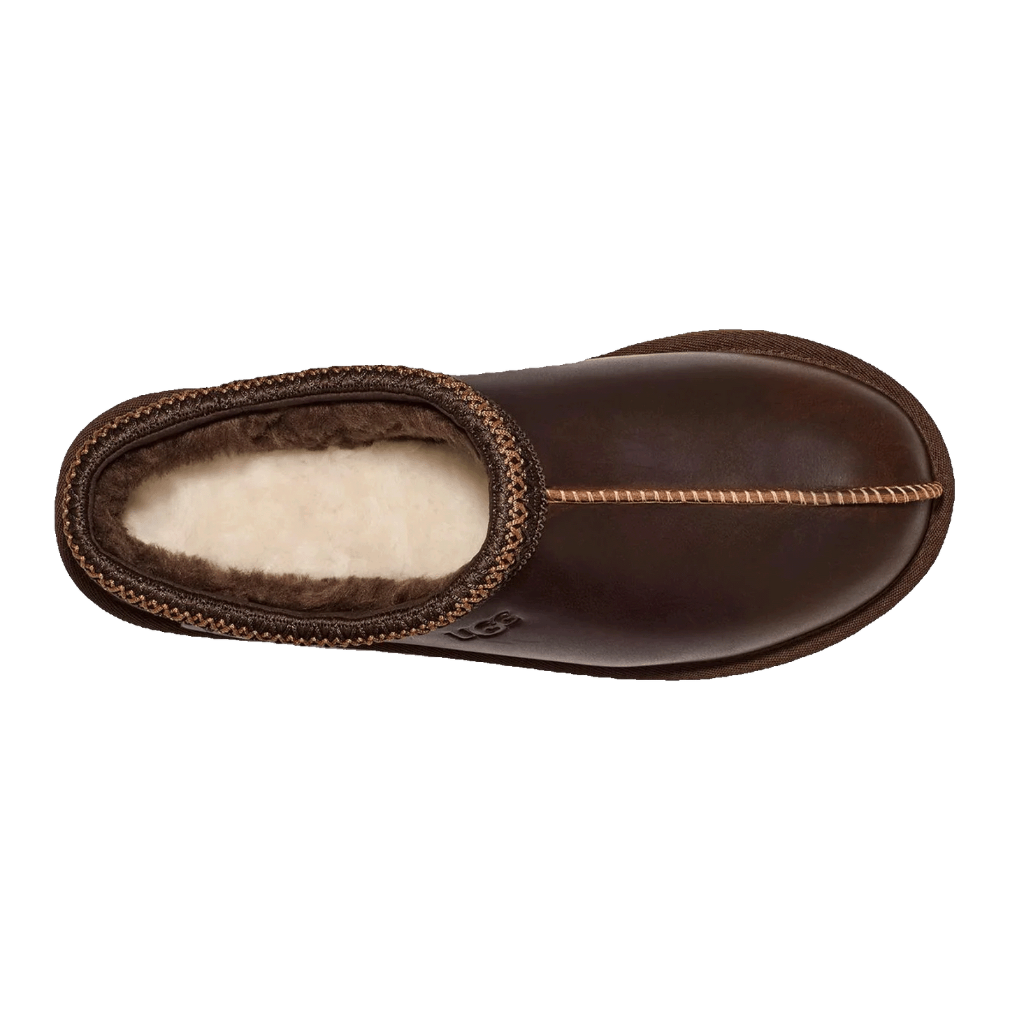 UGG Tasman LTHR Regen Slipper Ironwood Oben