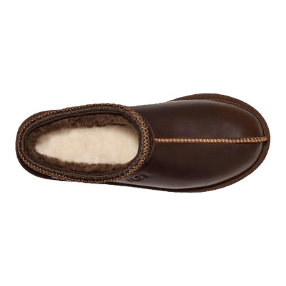 UGG Tasman LTHR Regen Slipper Ironwood Oben