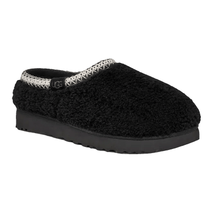 UGG Tasman Maxi Curly Slipper Black (W) Side