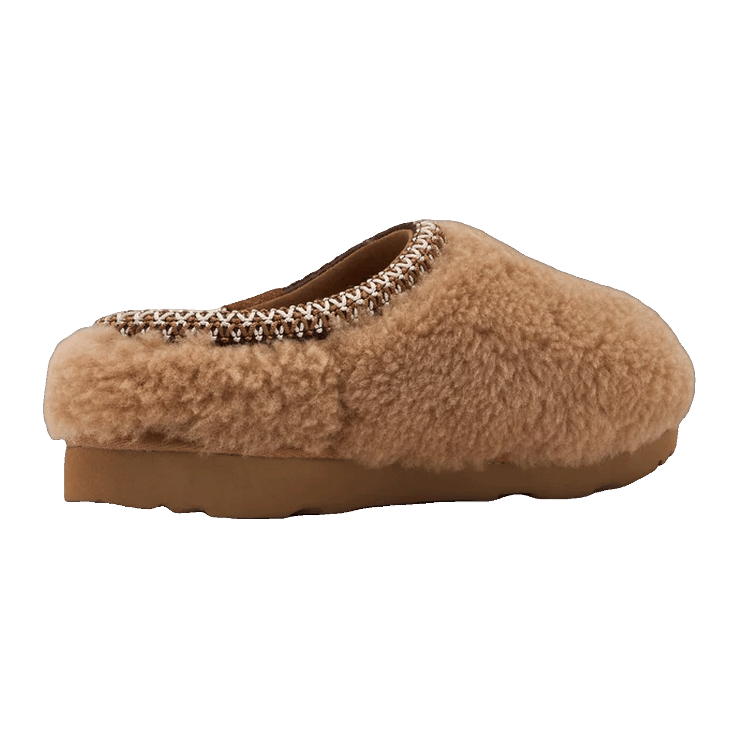 UGG Tasman Maxi Curly Slipper Chestnut (Kids) Back