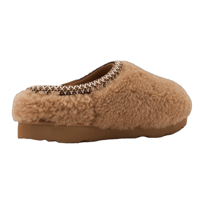 UGG Tasman Maxi Curly Slipper Chestnut (Kids) Back