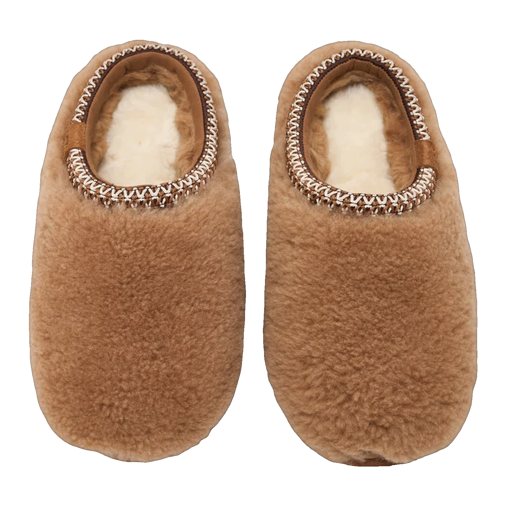 UGG Tasman Maxi Curly Slipper Chestnut (Kids) Oben