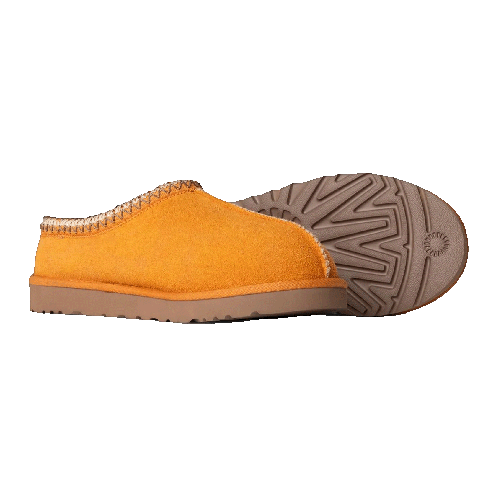 UGG Tasman Shaggy Suede Slipper Dark Apricot Side