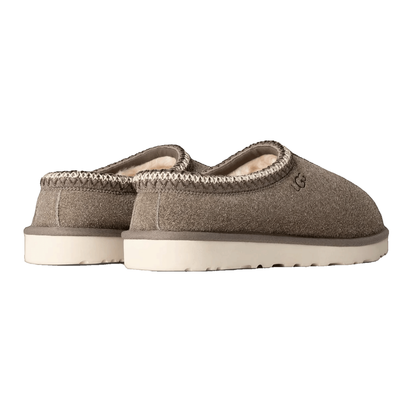 UGG Tasman Shaggy Suede Slipper Smoke Plume Back