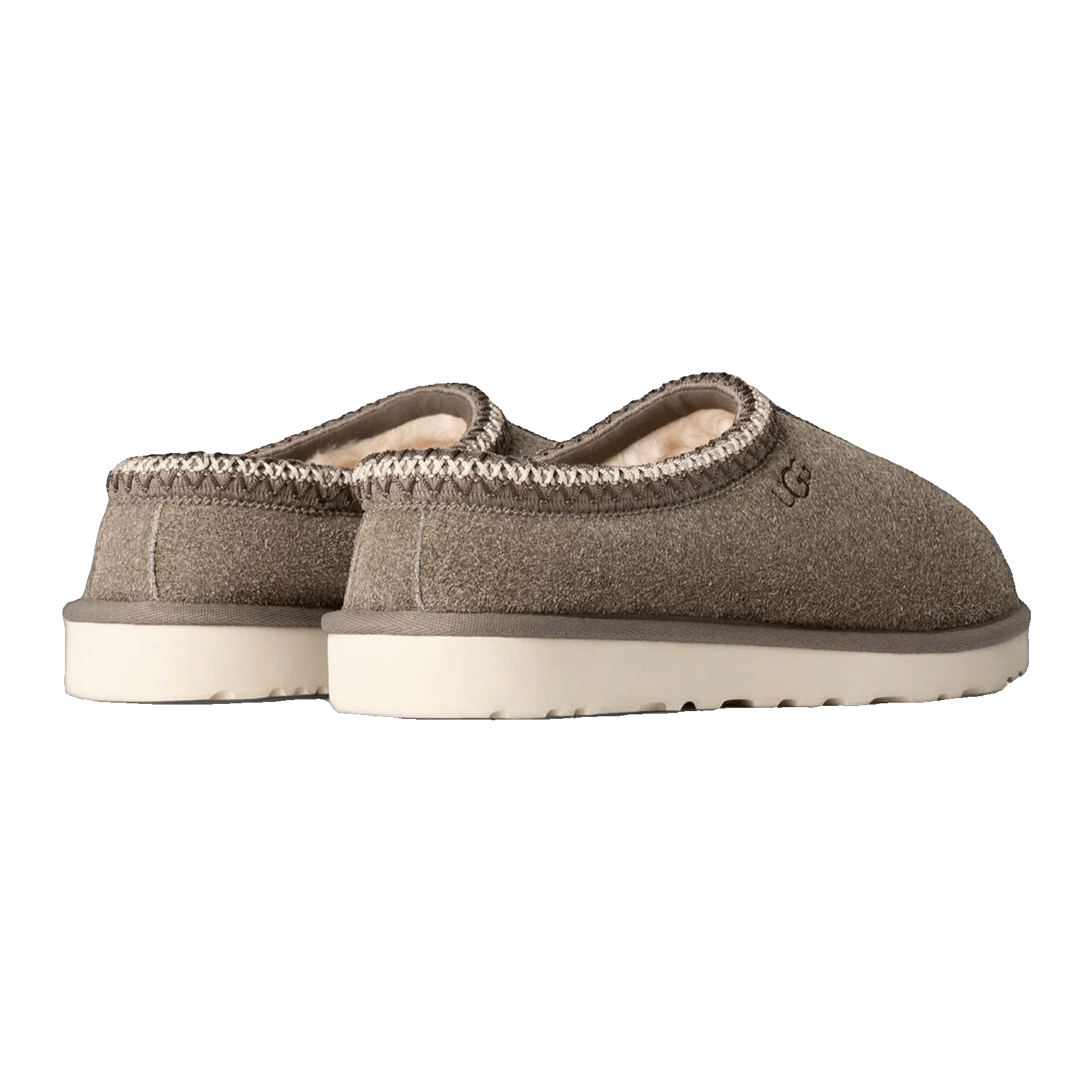 UGG Tasman Shaggy Suede Slipper Smoke Plume Back