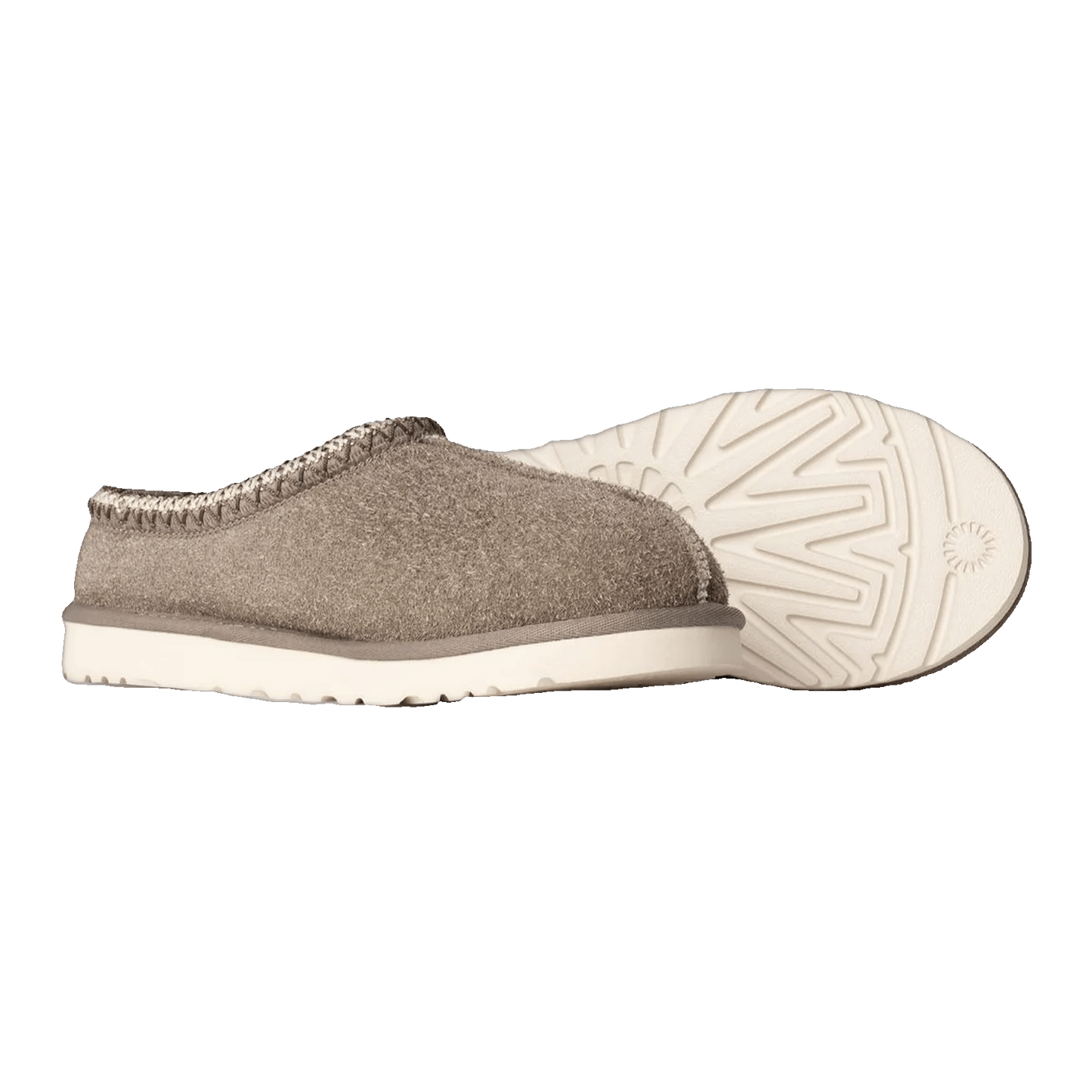 UGG Tasman Shaggy Suede Slipper Smoke Plume Side