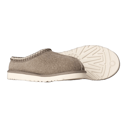 UGG Tasman Shaggy Suede Slipper Smoke Plume Side