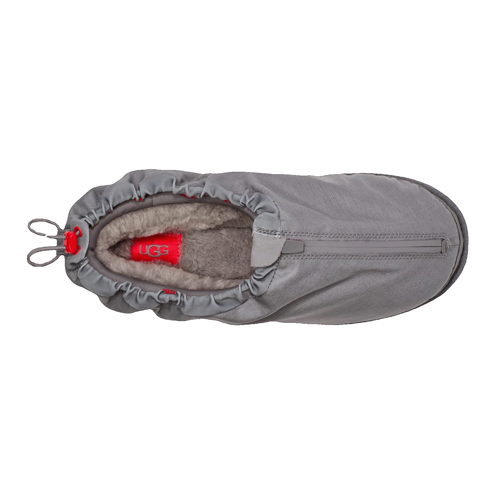 UGG Tasman Shroud Zip Slipper Dark Grey Oben