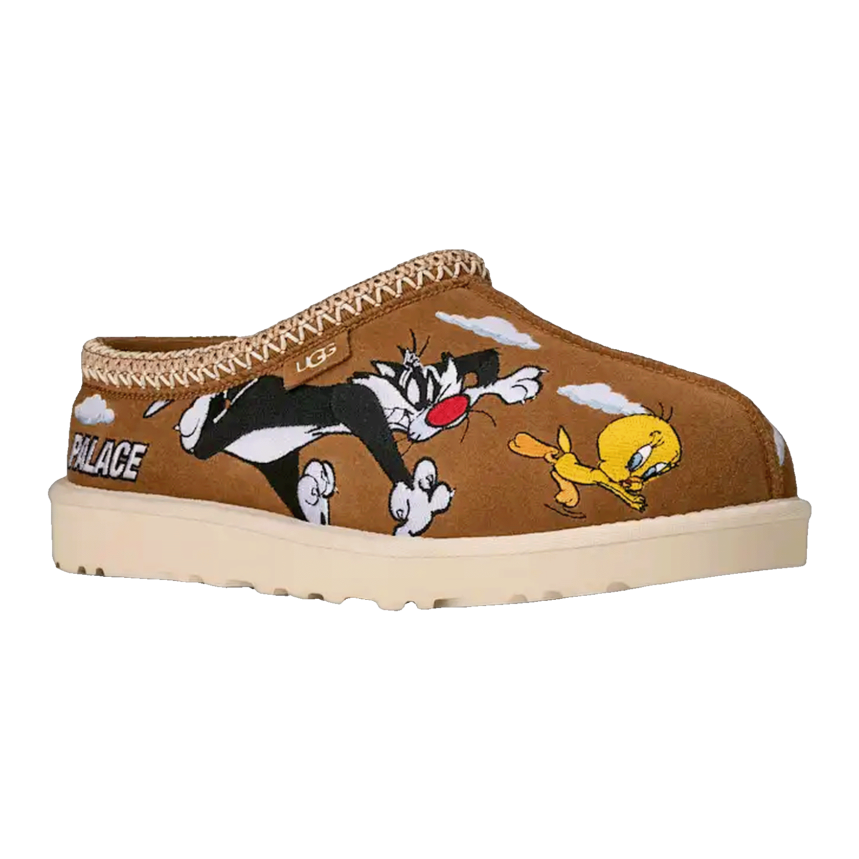 UGG Tasman Slipper Palace x Looney Tunes Chestnut Side 1181910-CHE