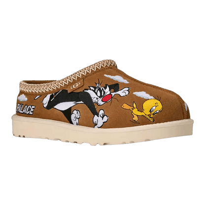 UGG Tasman Slipper Palace x Looney Tunes Chestnut Side 1181910-CHE