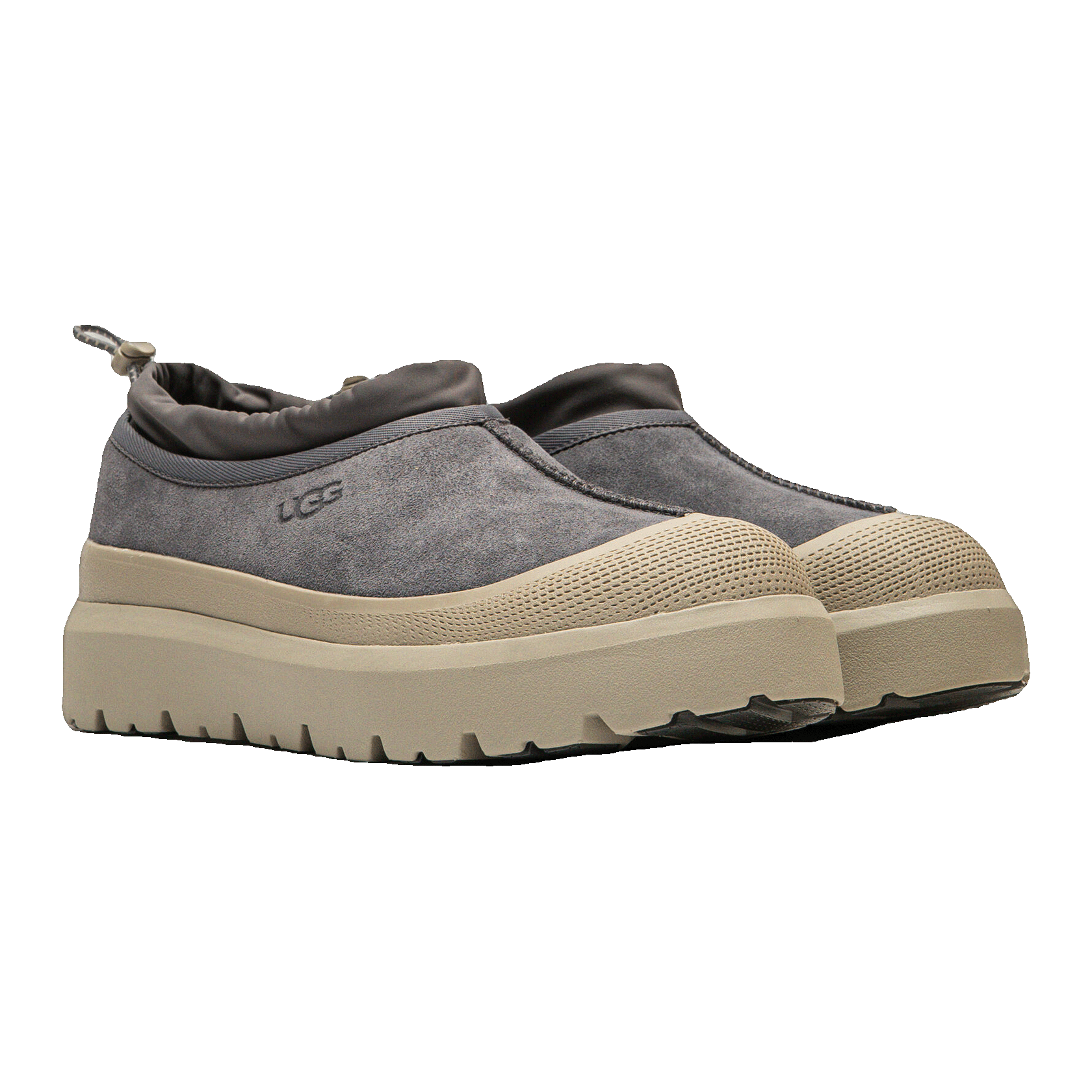 UGG Tasman Weather Hybrid Slipper Obsidian Cobble Grey Side