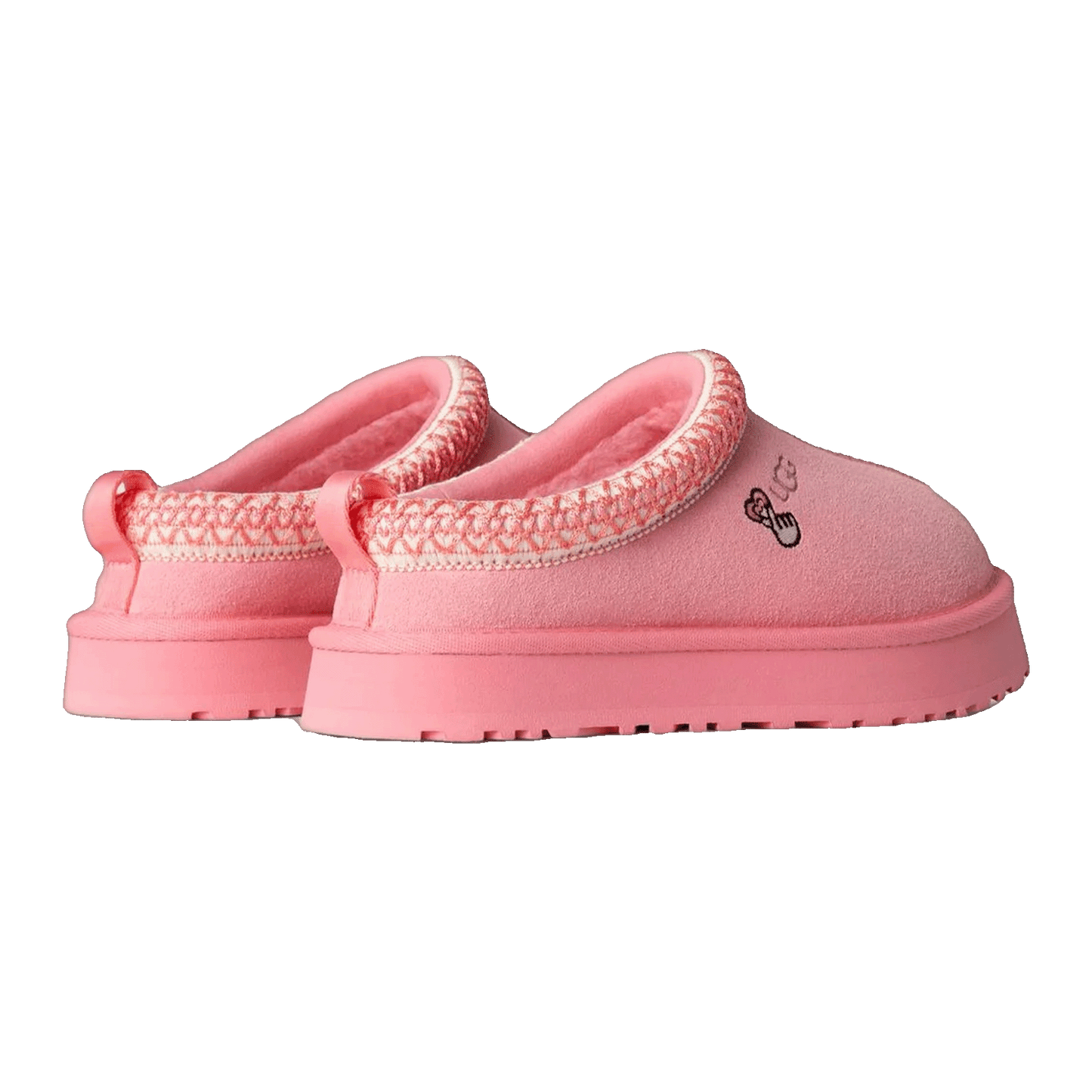 UGG Tazz Love '25 Slipper Tropical Pink (Kids) Back