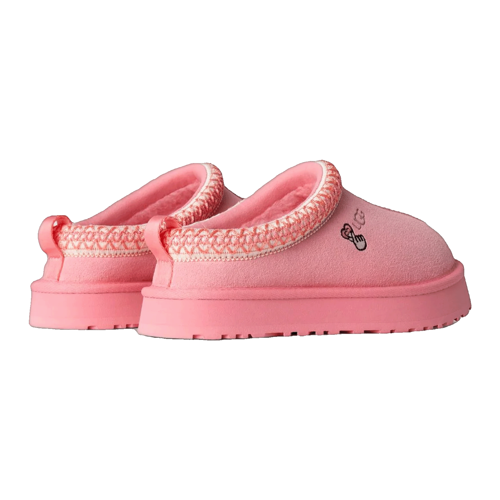 UGG Tazz Love '25 Slipper Tropical Pink (Kids) Back