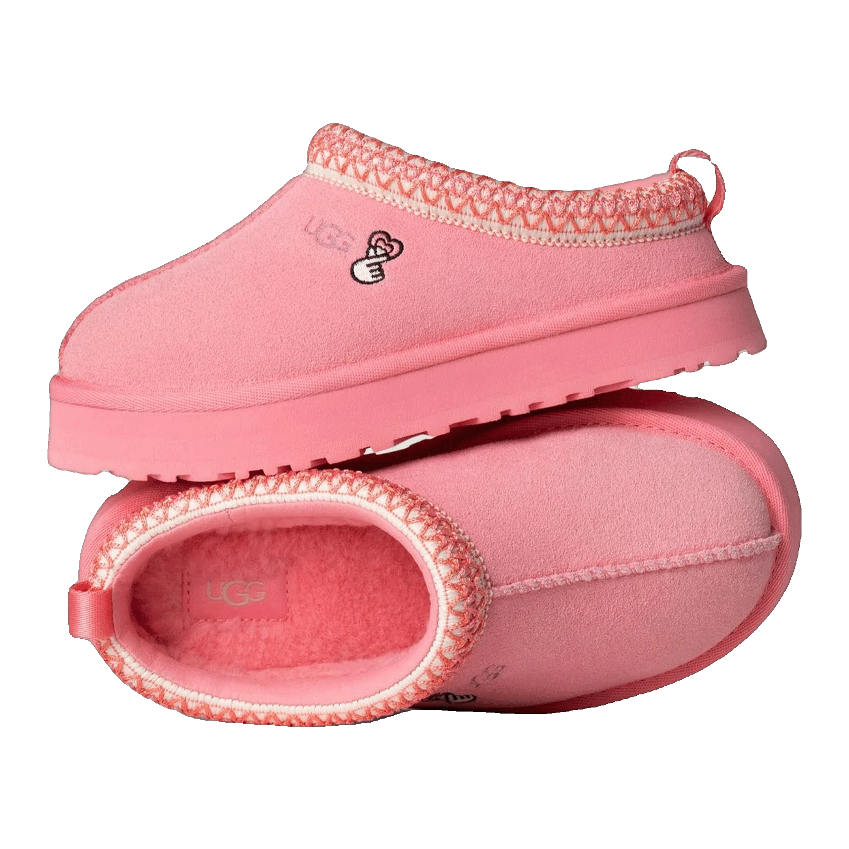 UGG Tazz Love '25 Slipper Tropical Pink (Kids) Oben