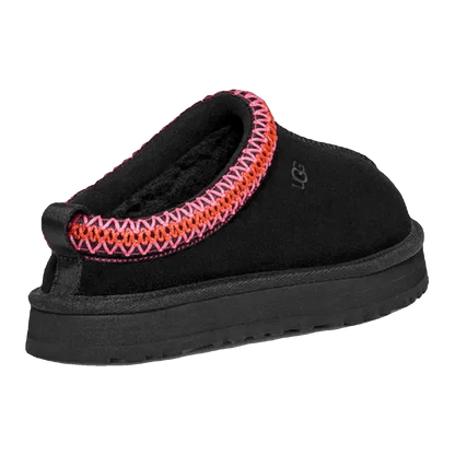 UGG Tazz Slipper Black Multi (Kids) Back