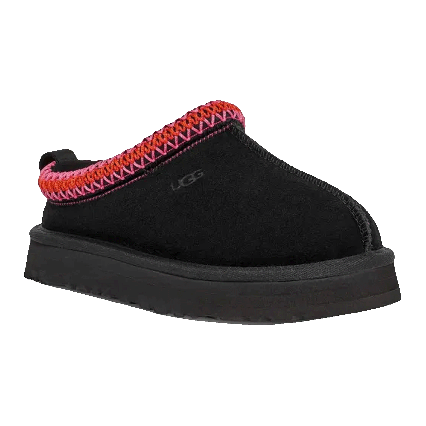 UGG Tazz Slipper Black Multi (Kids) Side