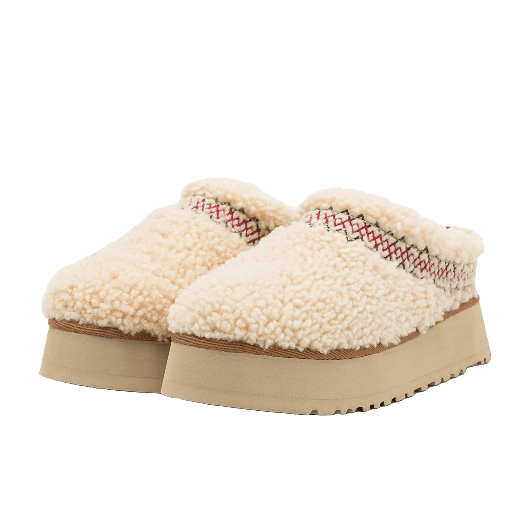 UGG Tazz Slipper Heritage Braid Natural (W) Side
