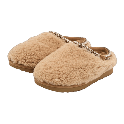 UGG Tazz Slipper Maxi Curly Chestnut (Kids) Side