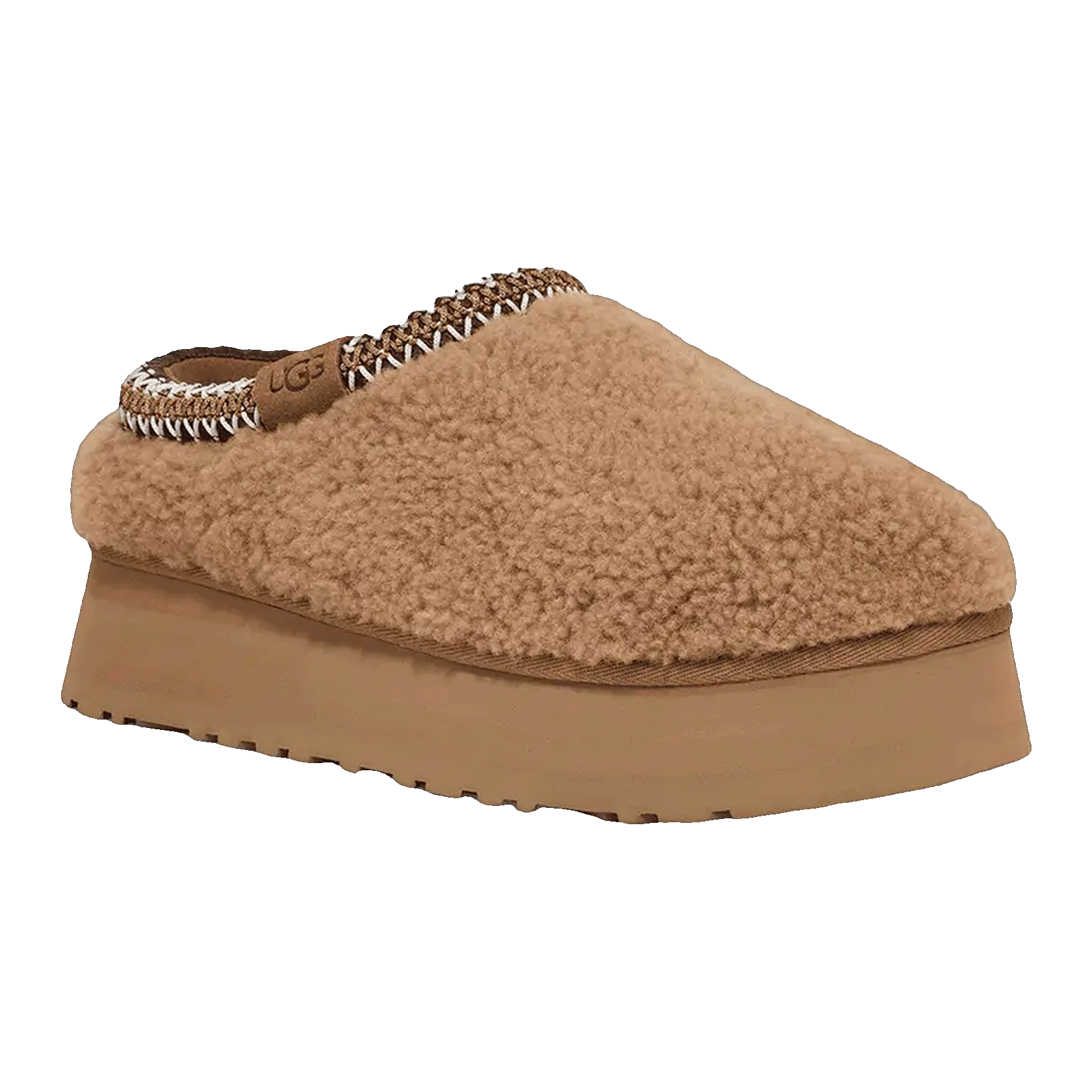 UGG Tazz Slipper Maxi Curly Chestnut (W) Side
