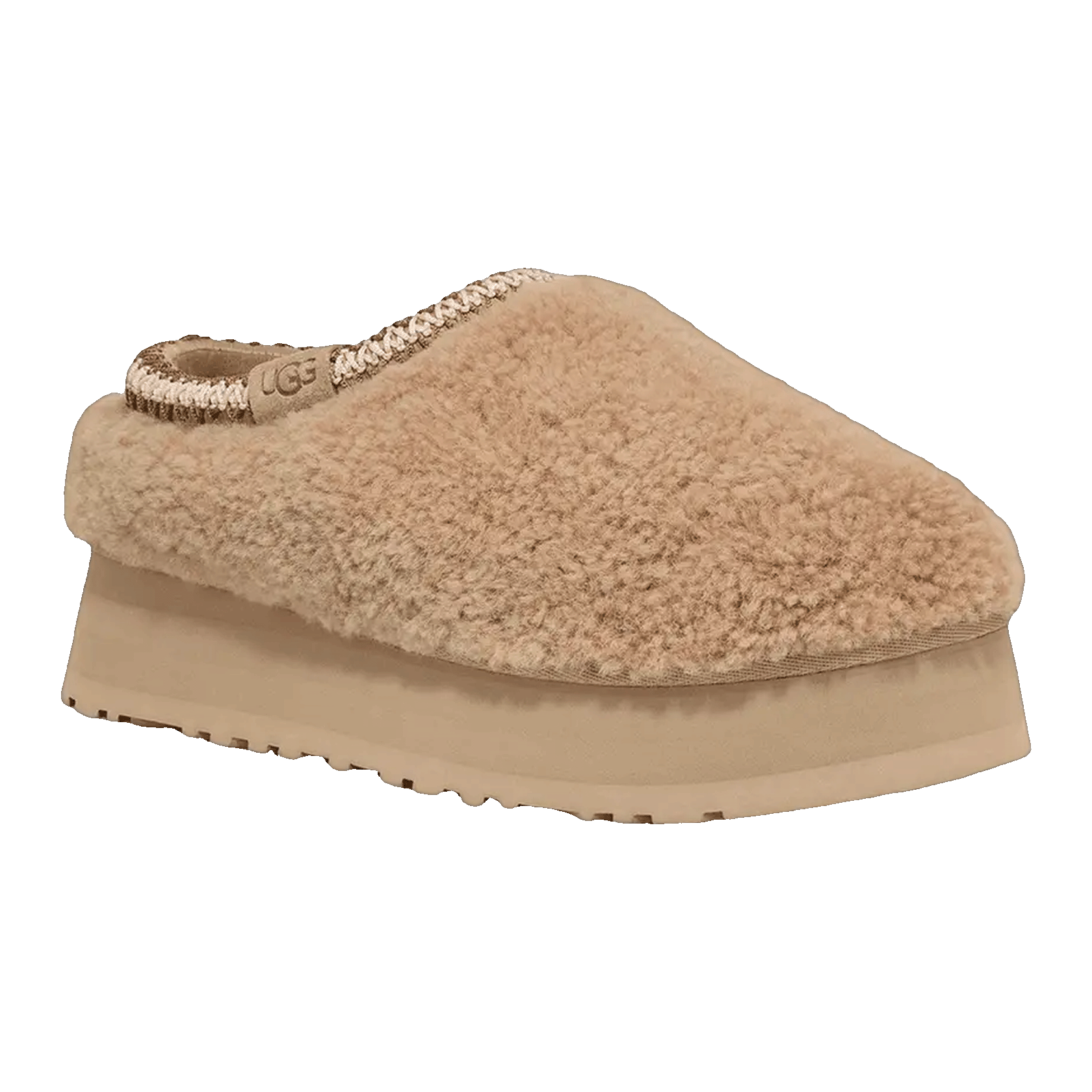 UGG Tazz Slipper Maxi Curly Sand (W) Side