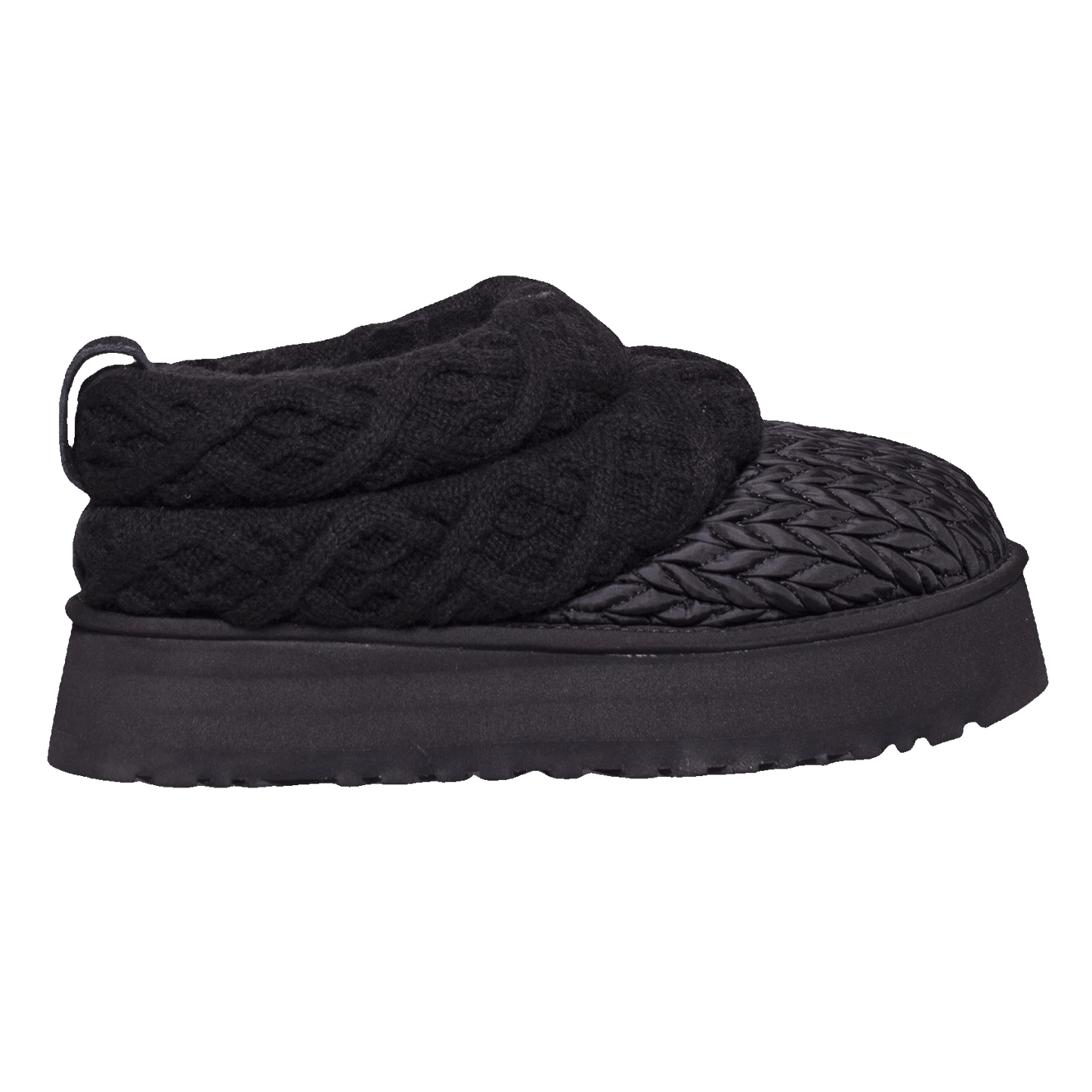UGG Tazz Villa Knit Slipper Black (W)