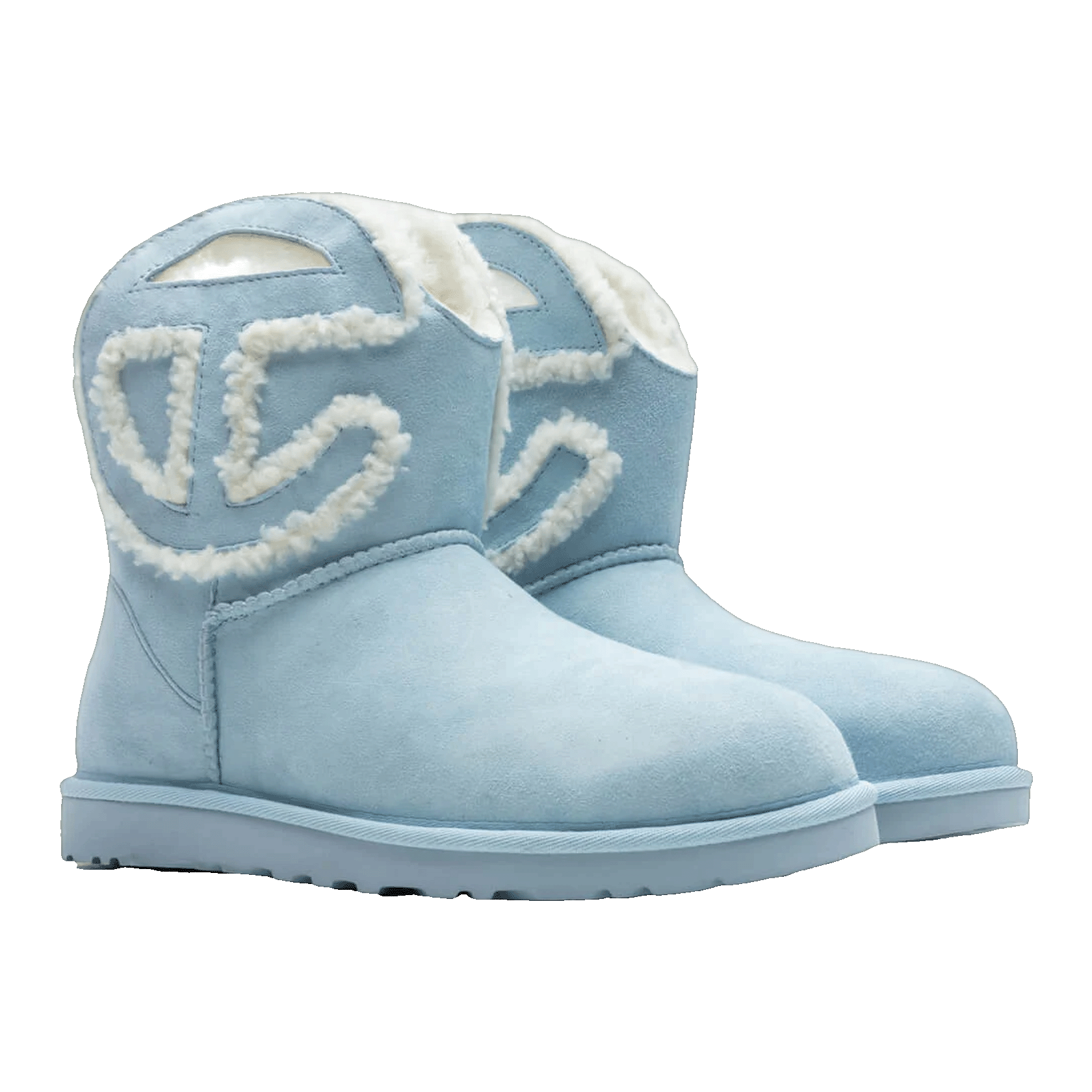 UGG x Telfar Logo Mini Blue Side