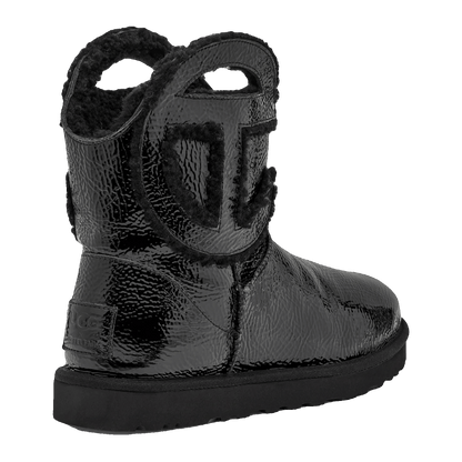 UGG x Telfar Logo Mini Crinkle Black Back